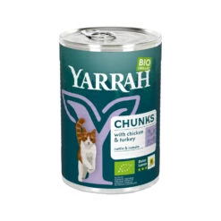 Yarrah Bio Chunks Katzenfutter - Dosen - Huhn & Truthahn Mit Brennnessel & Tomate