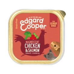Edgard & Cooper Senior Hundefutter - Schälchen - Huhn & Lachs
