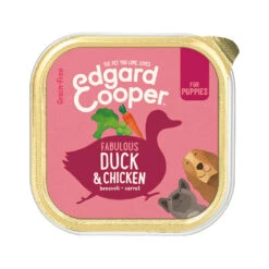 Edgard & Cooper Puppy Hundefutter - Schälchen - Ente & Huhn