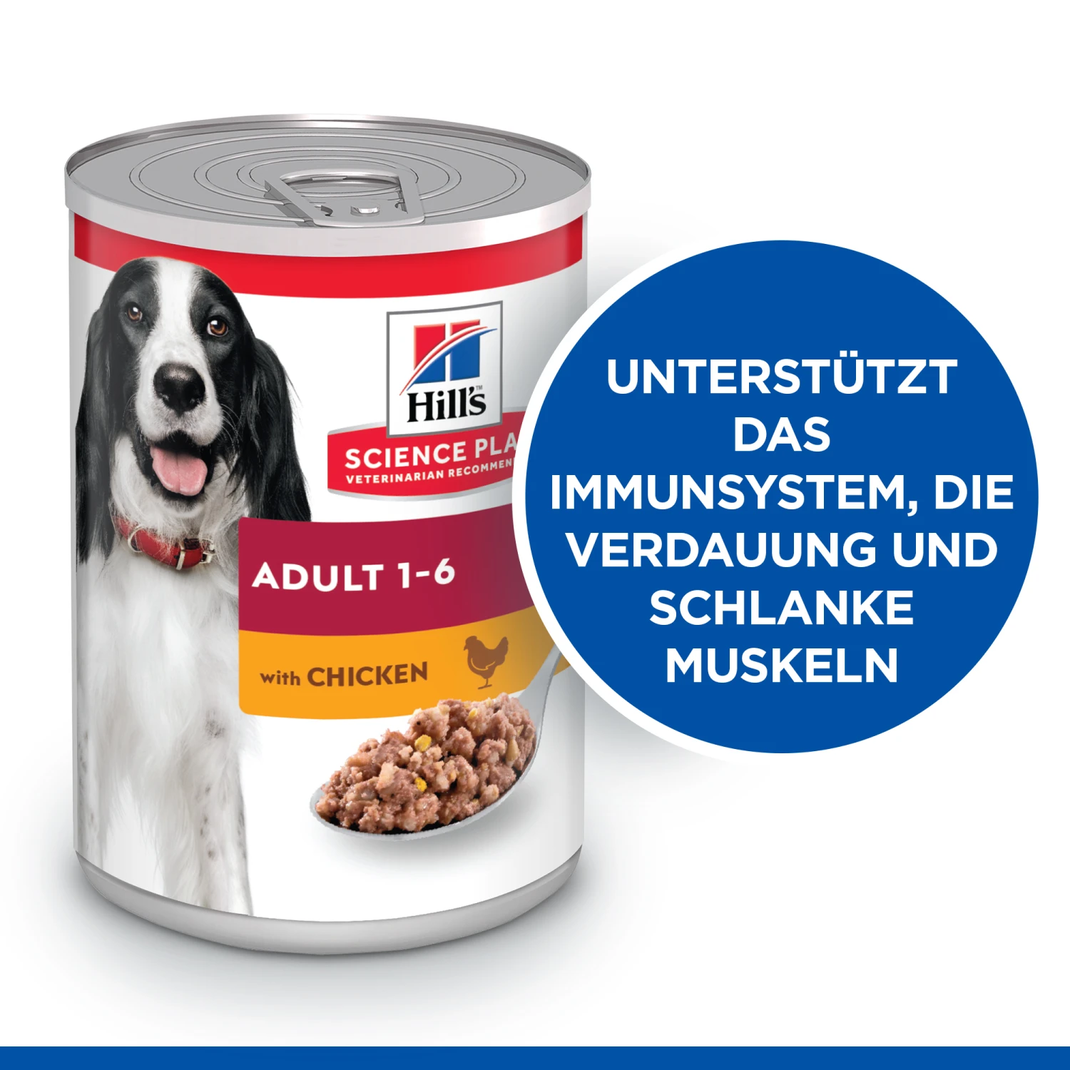 Hill's Science Plan Advanced Fitness Adult Medium Hundefutter - Dosen - Huhn 3 Hill's Science Plan Advanced Fitness Adult Medium Hundefutter - Dosen - Huhn – Bild 3