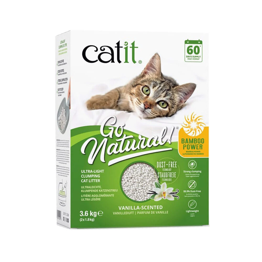 Catit Go Natural Katzenstreu Bambus 2 Catit Go Natural Katzenstreu Bambus – Bild 2