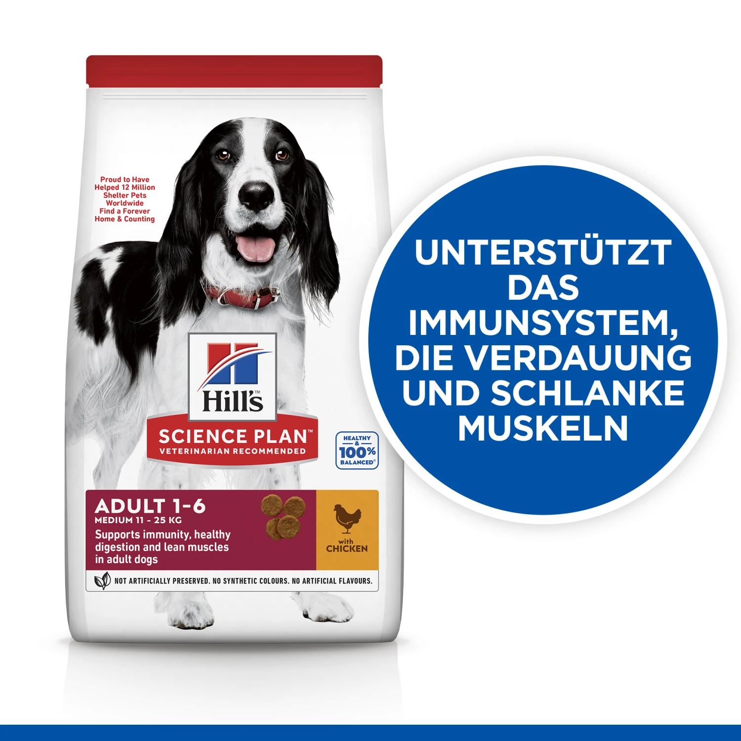 Hill's Science Plan Advanced Fitness Adult Medium Hundefutter - Huhn 3 Hill's Science Plan Advanced Fitness Adult Medium Hundefutter - Huhn – Bild 3
