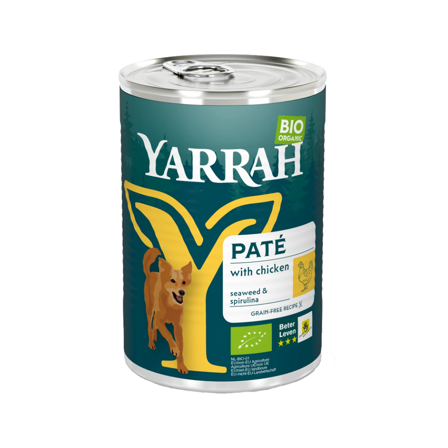 Yarrah Bio Paté Hundefutter - Dosen - Huhn Mit Spirulina Und Meeresalgen 1 Yarrah Bio Paté Hundefutter - Dosen - Huhn Mit Spirulina Und Meeresalgen