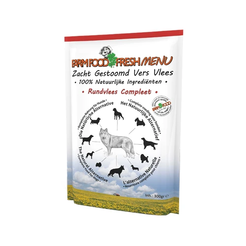 Farm Food Fresh Menu Komplett Hundefutter - Frischebeutel - Rind 2 Farm Food Fresh Menu Komplett Hundefutter - Frischebeutel - Rind – Bild 2