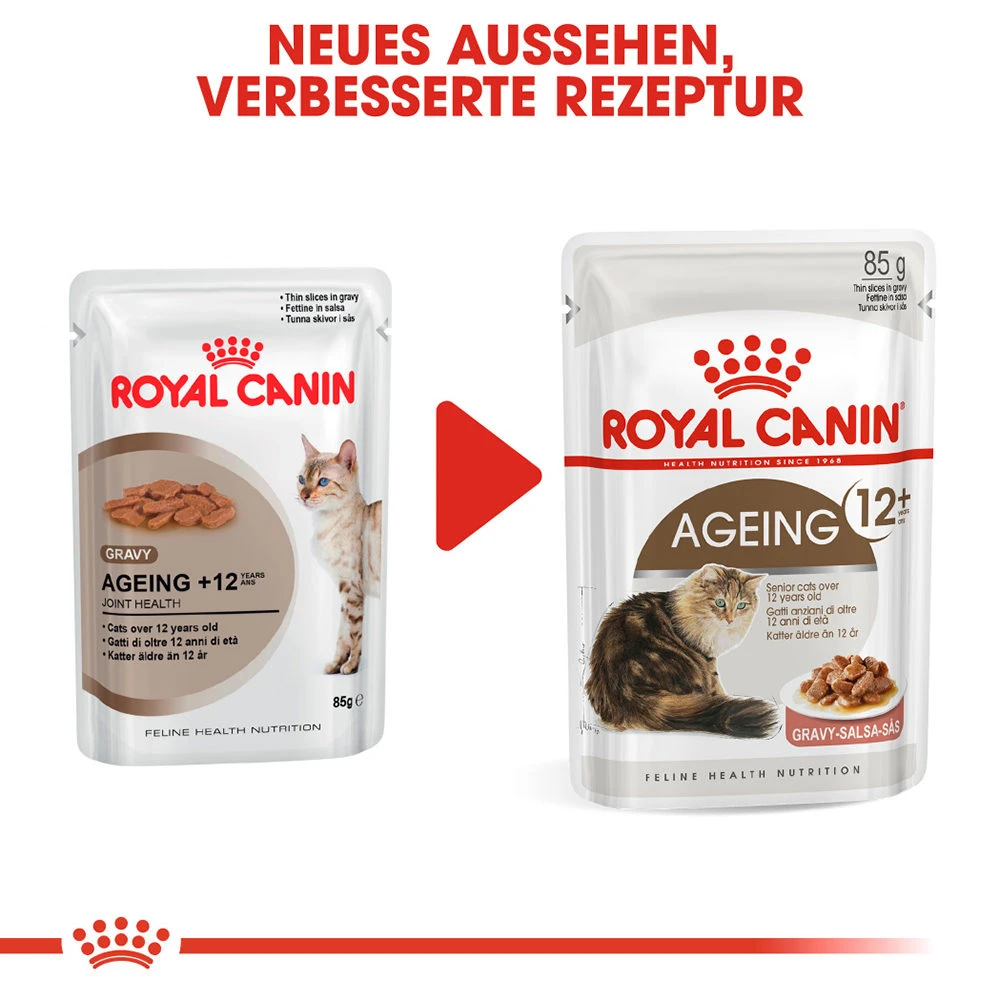 Royal Canin Ageing 12+ In Gravy Katzenfutter - Frischebeutel 7 Royal Canin Ageing 12+ In Gravy Katzenfutter - Frischebeutel – Bild 7