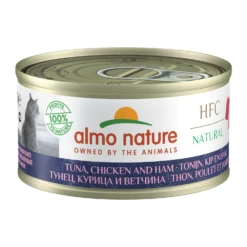 Almo Nature HFC 70 Katzenfutter - Dozen - Thunfisch, Huhn & Schinken
