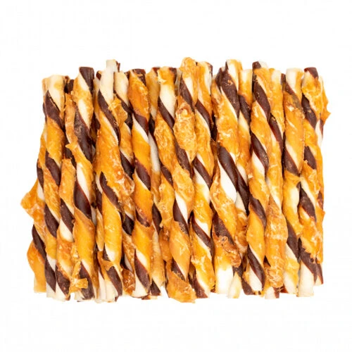 Voskes Rohhaut Mit Rind- Und Hühnerfleischsticks 1 Voskes Rohhaut Mit Rind- Und Hühnerfleischsticks