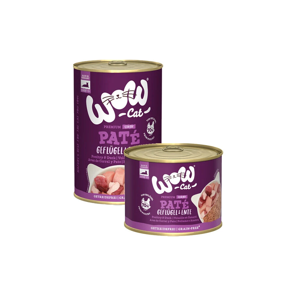 WOW Cat Wet Senior - Geflügel & Ente 6 WOW Cat Wet Senior - Geflügel & Ente – Bild 6