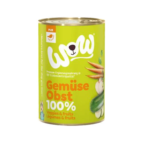 WOW! PUR 100 % Hundefutter - Gemüse Und Obst - Dose 1 WOW! PUR 100 % Hundefutter - Gemüse Und Obst - Dose