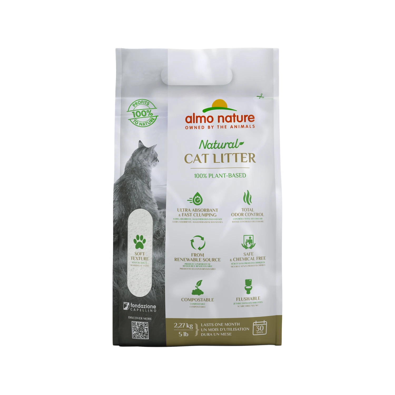 Almo Nature Naturel Katzenstreu 2 Almo Nature Naturel Katzenstreu – Bild 2